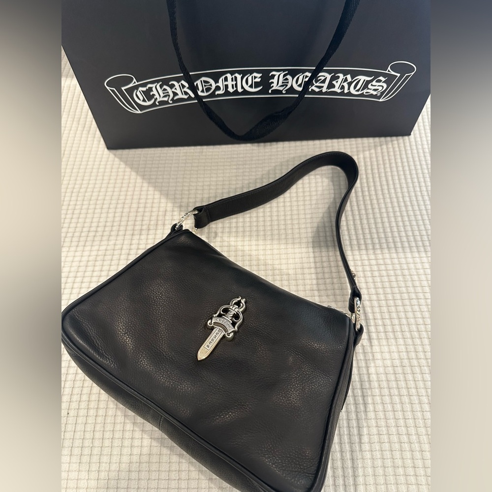 SOLD Brandnew Chrome Hearts Black Chicken Nuggests Leather Bag 100% authentic